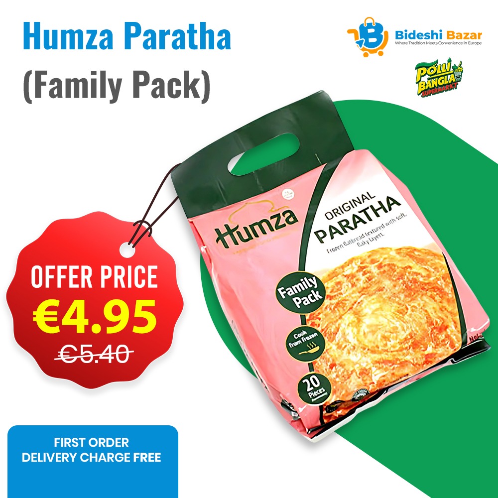Humza Paratha Plain (Family Pack) Packet
