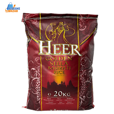 Heer Golden Sella Basmati Rice  20kg- Hir golden basmoti cal-  Heer Golden Sella Basmati Reis